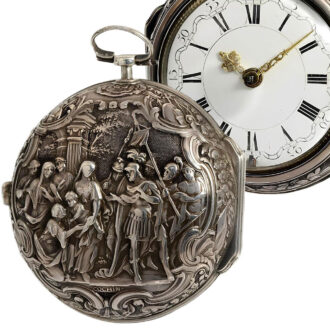 Dutch rare pair cased watch with mock pendulum Circa 1720