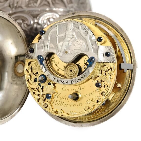 Dutch rare pair cased watch with mock pendulum Circa 1720 Dutch rare pair cased watch with mock pendulum Circa 1720