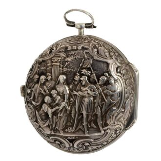 Dutch rare pair cased watch with mock pendulum Circa 1720
