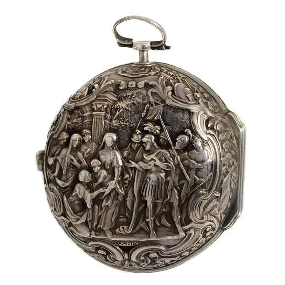 Dutch rare pair cased watch with mock pendulum Circa 1720 Dutch rare pair cased watch with mock pendulum Circa 1720