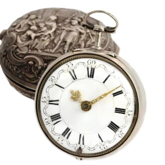 Dutch rare pair cased watch with mock pendulum Circa 1720