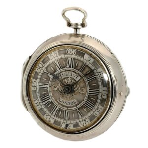 English pair cased silver verge pocket watch Circa 1720