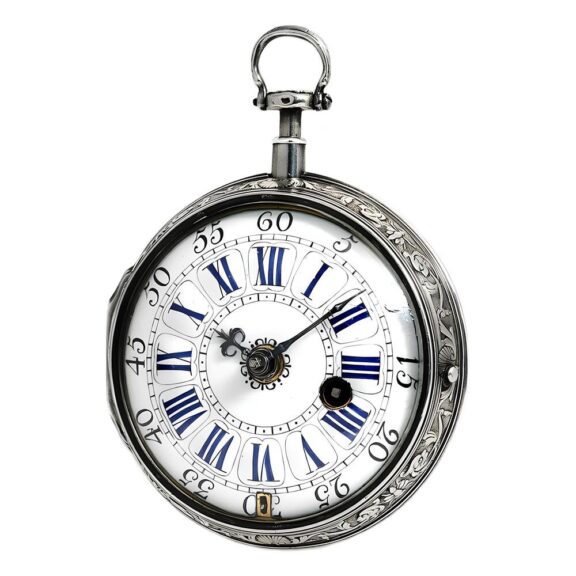 French hour repeating verge pocket Oignon watch Circa 1720 French hour repeating verge pocket Oignon watch Circa 1720