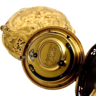 English pair cased half quarter repeating watch Circa 1740