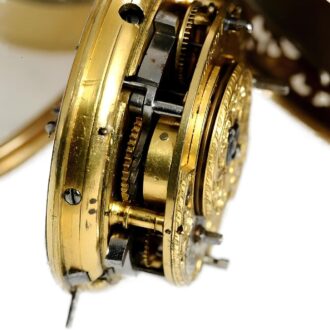 English pair cased half quarter repeating watch Circa 1740