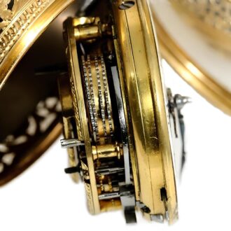 English pair cased half quarter repeating watch Circa 1740