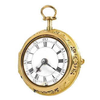 English pair cased half quarter repeating watch Circa 1740