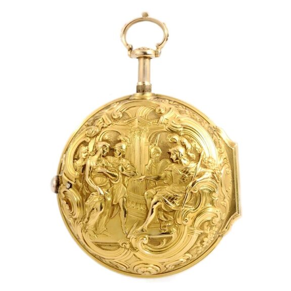 English quarter repeating Repoussé watch Circa 1760 English quarter repeating Repoussé watch Circa 1760