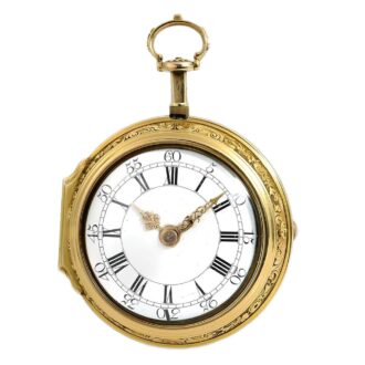 English quarter repeating Repoussé watch Circa 1760