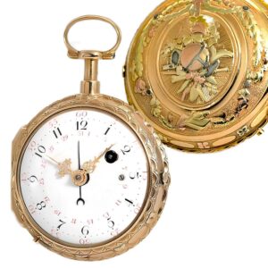 French repeating à toc watch with drum escapement Circa 1780