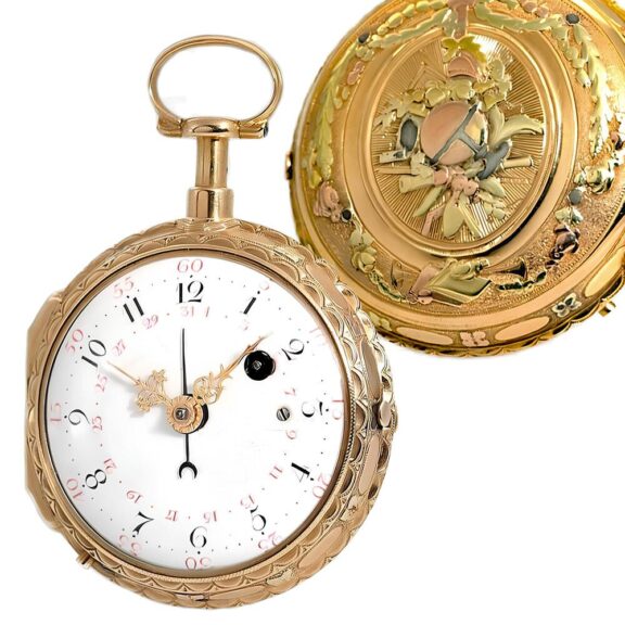 French repeating à toc watch with drum escapement Circa 1780