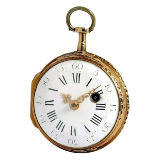 French four colour gold open faced verge watch Circa 1780 French four colour gold open faced verge watch Circa 1780