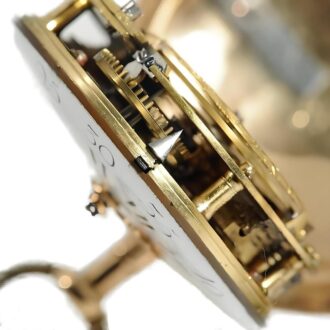 French four colour gold open faced verge watch Circa 1780 French four colour gold open faced verge watch Circa 1780