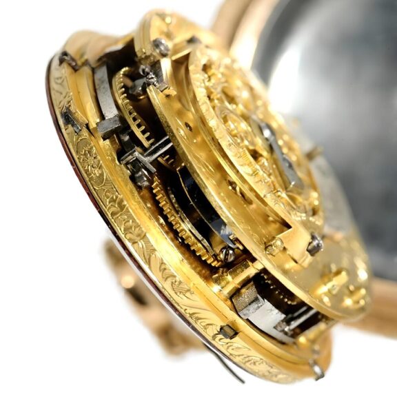 Swiss quarter repeating à quatre couleurs verge watch Circa 1760 Swiss quarter repeating à quatre couleurs verge watch Circa 1760