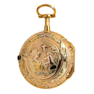 Swiss quarter repeating à quatre couleurs verge watch Circa 1760 Swiss quarter repeating à quatre couleurs verge watch Circa 1760