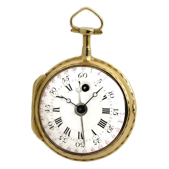 German important early pocket watch with date Circa 1785