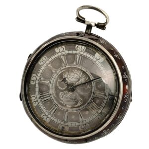 English silver pair cased verge pocket watch Circa 1690