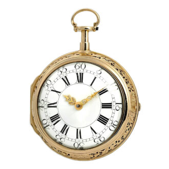 Swiss pair cased quarter repeating pocket watch Circa 1740