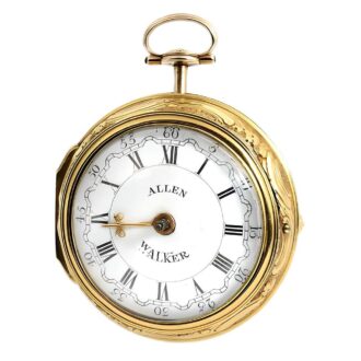English verge repoussé watch made for the Dutch market Circa 1786