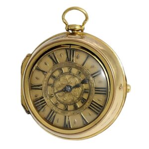 Swiss rare one-handed verge pocket watch with alarm Circa 1670