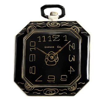 Thin Swiss remarkable gold patinated lever watch Circa 1925