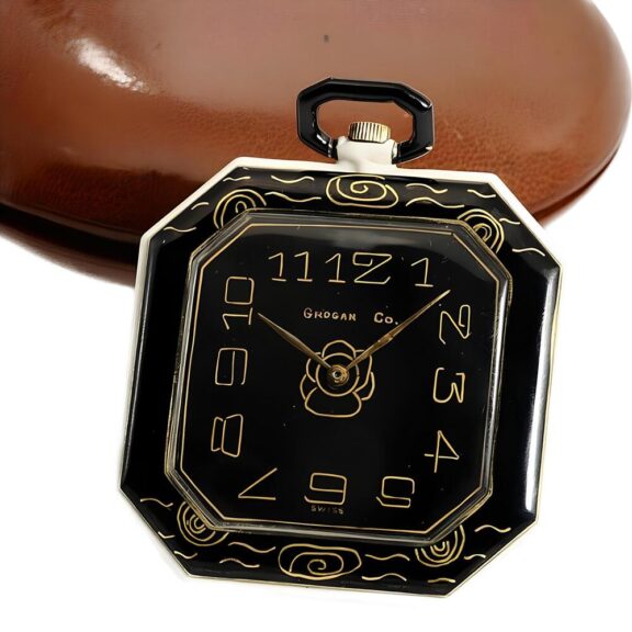 Thin Swiss remarkable gold patinated lever watch Circa 1925 Thin Swiss remarkable gold patinated lever watch Circa 1925