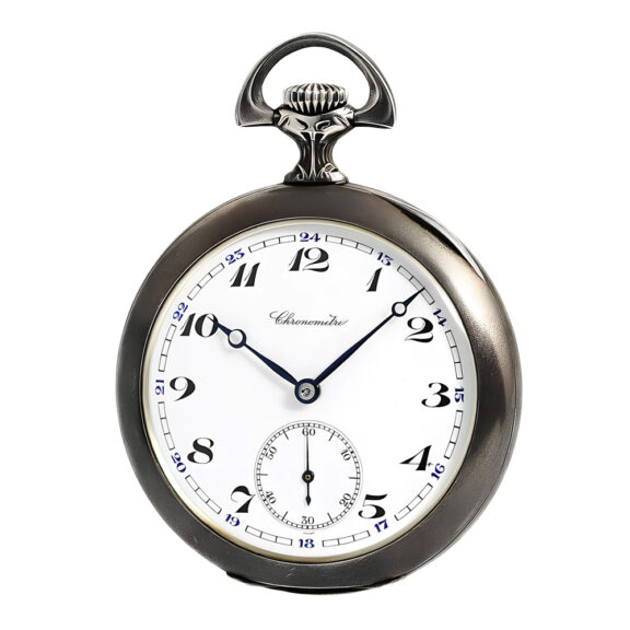 Swiss silver rare chronometer pocket watch Circa 1910 Swiss silver rare chronometer pocket watch Circa 1910