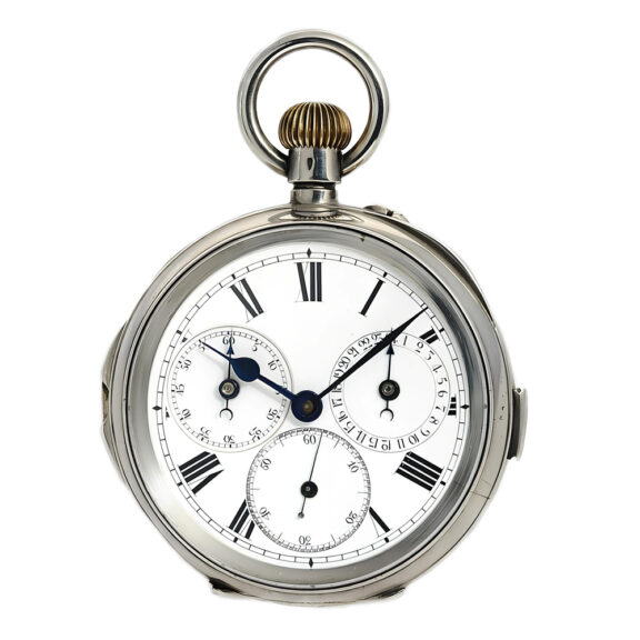 Swiss pocket watch with patented chronograph Circa 1890 Swiss pocket watch with patented chronograph Circa 1890