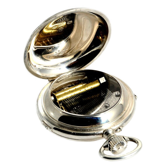 Swiss fine and rare cylinder musical pocket watch Circa 1905 Swiss fine and rare cylinder musical pocket watch Circa 1905