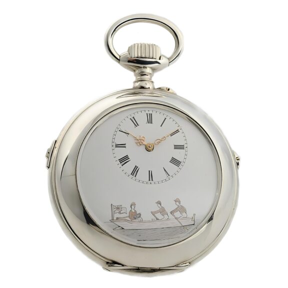Swiss fine and rare cylinder musical pocket watch Circa 1905