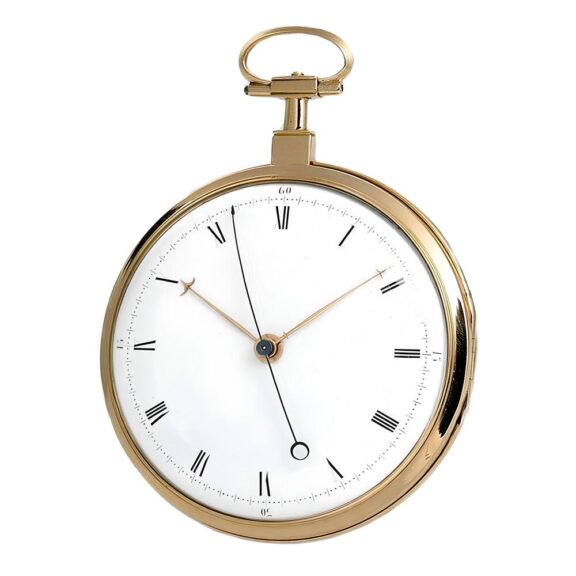 English pocket watch with virgule escapement circa 1820