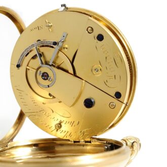 Rare English 18k gold gentleman's pocket watch Circa 1842