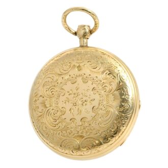 Rare English 18k gold gentleman's pocket watch Circa 1842