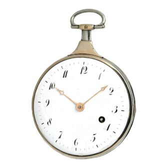 Danish gentleman's silver/rose gold pocket watch Circa 1790