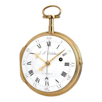 German gold pocket watch with cylinder escapement Circa 1800