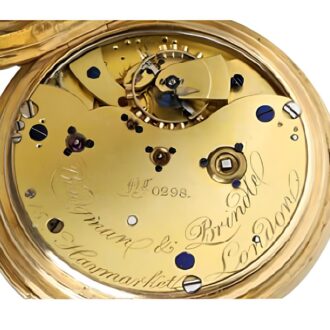 English minute repeating watch, power reserve Circa 1901