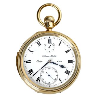 English minute repeating watch, power reserve Circa 1901