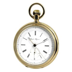 Swiss experimental lever with stoppable seconds Circa 1880