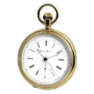 Swiss experimental lever with stoppable seconds Circa 1880