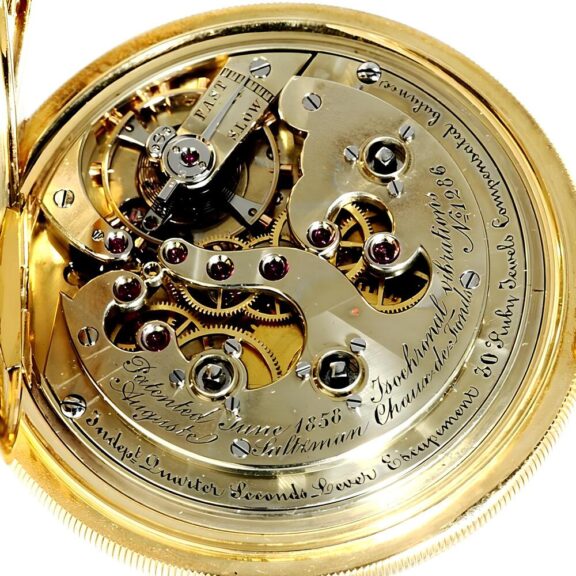 Swiss experimental lever with stoppable seconds Circa 1880 Swiss experimental lever with stoppable seconds Circa 1880