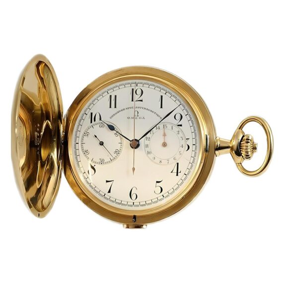Swiss antimagnetic pocket watch with chronograph Circa 1900