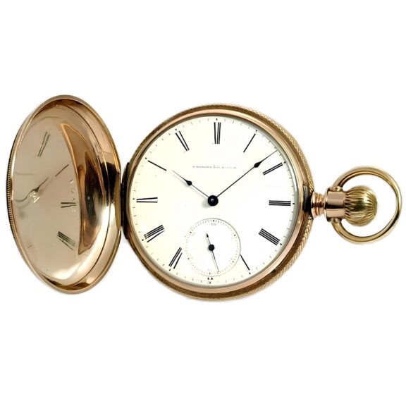 American watch with patented fine adjusting device Circa 1861
