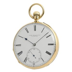 English fine 18k gold gentleman's pocket watch Circa 1900