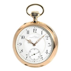German fine 14k gold Glashütte pocket watch Circa 1900