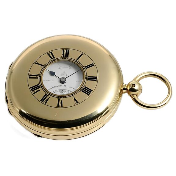 English pocket watch with 30h power reserve indicator Circa 1872