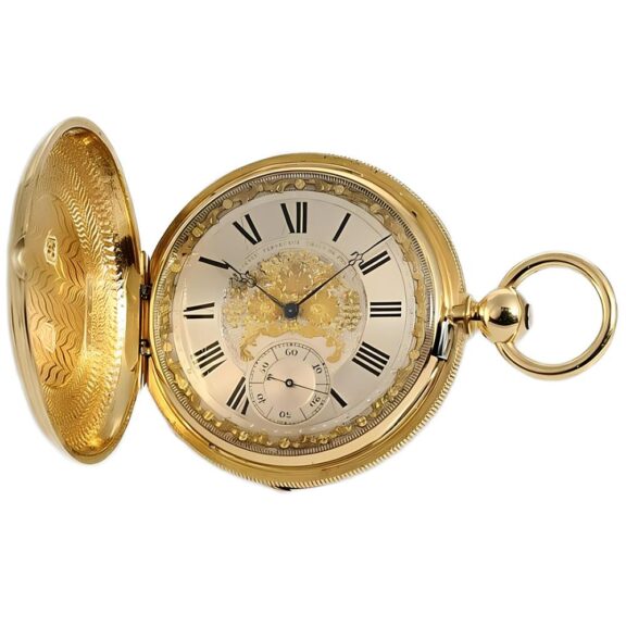 Swiss chronometer with pivoted detent escapement Circa 1870
