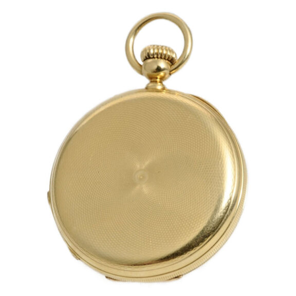 Swiss gold hunting cased keyless pocket watch Circa 1860 Swiss gold hunting cased keyless pocket watch Circa 1860
