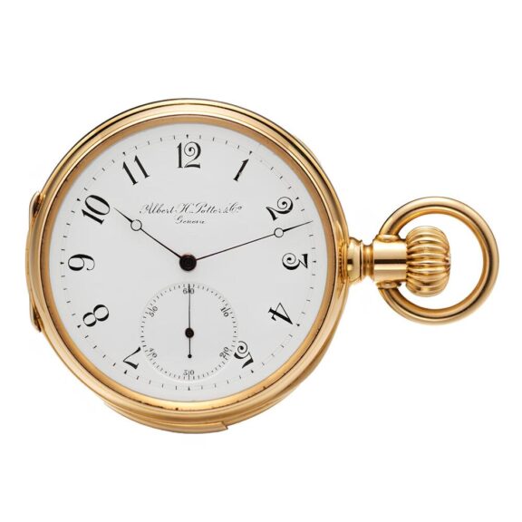 Swiss 18k gold minute repeater by Albert H. Potter Circa 1880 Swiss 18k gold minute repeater by Albert H. Potter Circa 1880
