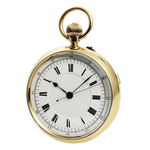 English precision watch with 34 minute carousel Circa 1902
