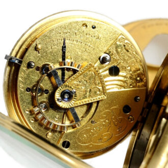 English rare pocket watch with English lever escapement Circa 1848